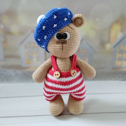 bear toy, crochet bear, plush bear
