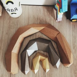 rainbow pdf svg silhouette studio paper decor wall nursery