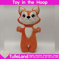 Fox Stuffed toy ITH Pattern in The Hoop Machine embroidery design