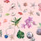 Bright fashion trendy watercolor pattern print wallpaper seamless decor textile fabric in a marine theme with corals, shells, fish, tropical flowers, orchids, c