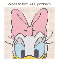 duck cross stitch, cartoon cross stitch pattern, pdf pattern /88/