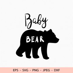 Baby Bear Svg New Baby File for Cricut Newborn Png