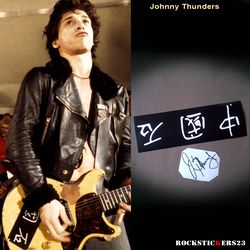Johnny Thunders Chinese Model guitar stickers vinyl decal Gibson Les Paul Junior