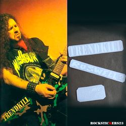 Dimebag Darrell guitar stickers Trendkill, Roswell Washburn Dime