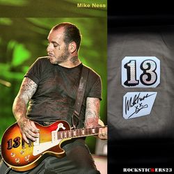 Mike Ness guitar stickers "13" vinyl punk decal Social Distortion