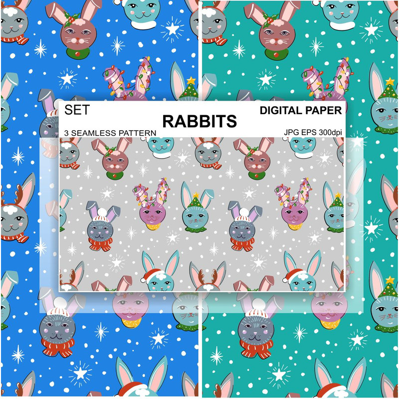 Seamless-pattern-bunnies-winter-new-year