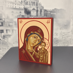 Virgin of Kazan | Hand painted icon | Virgin Mary | Theotokos | Mother of God | Orthodox icon | Religious icons