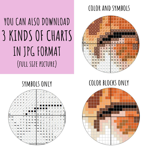 Smiling orange cat cross stitch pattern PDF, cute meme kitten embroidery design by Smasterilli.JPG