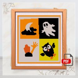 Cross Stitch Halloween Pattern Cross Stitch Kits, Cross Stitch World