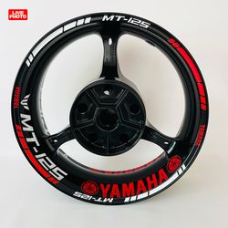 Yamaha MT-125 motorcycle decals wheel stickers rim stripes vinyl rim tape