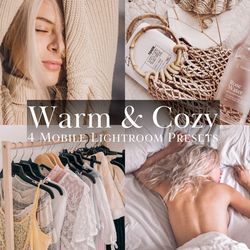 warm presets, cozy presets, lightroom mobile presets, warm lightroom preset, cream presets, cozy filters, warm filters