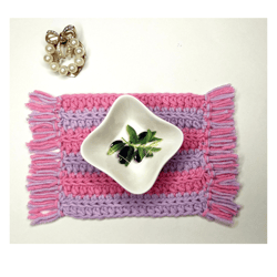 Crochet mug rug, crochet coaster, crochet home decor