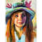 woman portrait painting