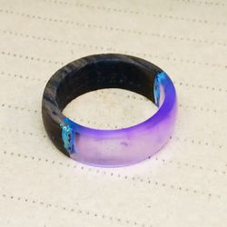 Epoxy wood ring Resin wood ring Wood resin ring for women