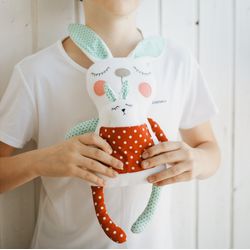 Bunny doll. Sewing pattern and tutorial PDF