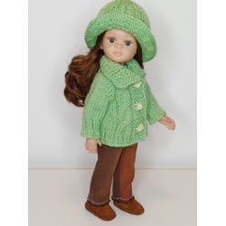 PDF KNITTED PATTERN HAT for 13 Inch Dolls, Easy knitting patterns, Knitted pattern for beginners