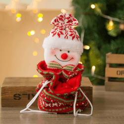 knitted doll gift bags