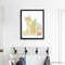 Orange White Cat Print Cat Decor Cat Art Home Wall-25.jpg