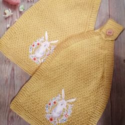 kitchen towels. knitted towels.