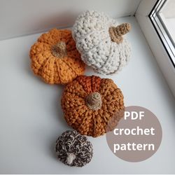Crochet pumpkin pattern, halloween accessories, crochet pattern, pumpkin pattern, pumpkin decor pattern, PDF crochet pat