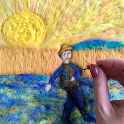 van gogh the sower and sunset