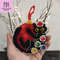 Cat on Christmas ball cross stitch pattern for plastic canvas decoration. Pattern and detailed tutorial with photos and instructions by Smasterilli.JPG