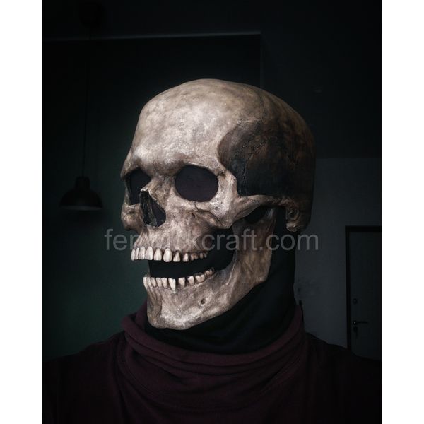 full skull head mask helmet with movable jaw