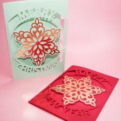 Merry Christmas card | Happy new year card | Card template