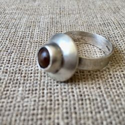 Grandmother Silver ring, Old Russian ring, Vintage 1970, size US: 10
