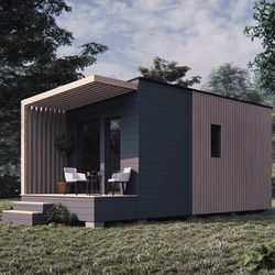 27'x10' Modern Cabin Architectural Plans