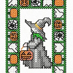 Cross Stitch Witch  4x4  Embroidery Design