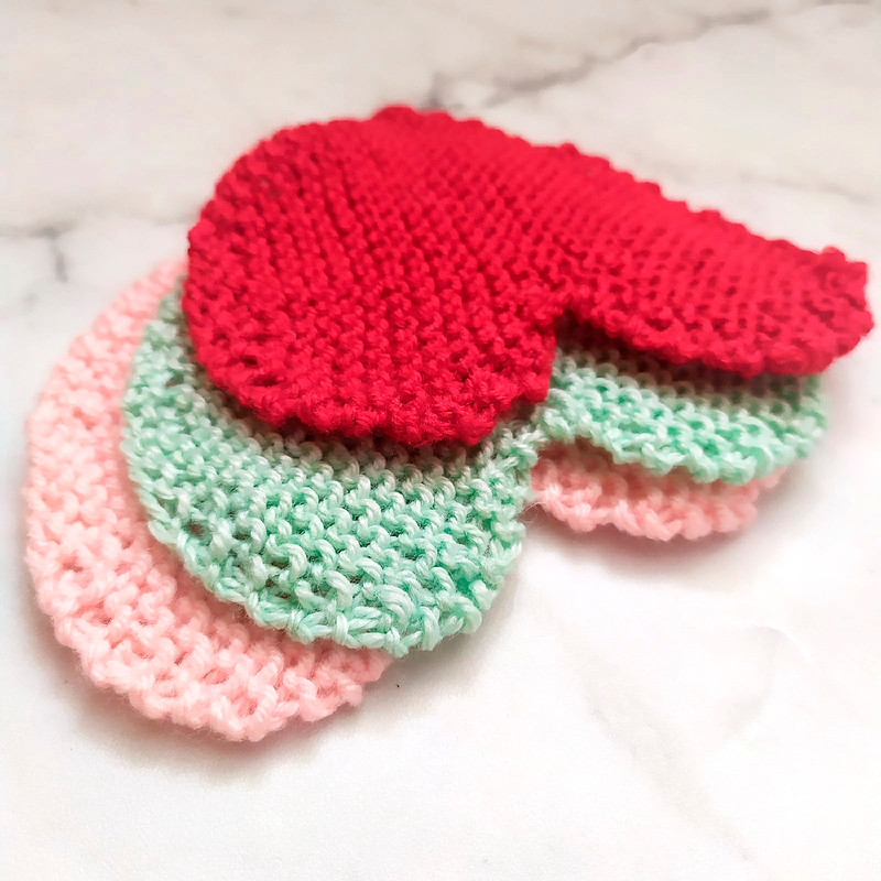 Heart Mug coaster knit pattern pdf Knitting Mug coaster pdf Gift for Valentine day