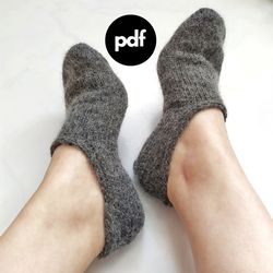 Slippers Knitting pattern PDF