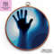 Blue scary ghost hand cross stitch pattern by Smasterilli.JPG