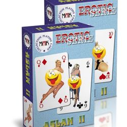 Aslan-2 playing cards with erotic drawings. Reprint