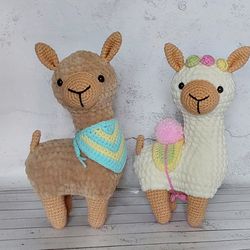 Alpaca plush toy Stuffed llama