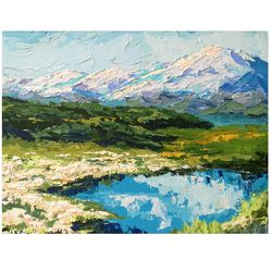 Alaska Painting National Park Denali Landscape Original Art