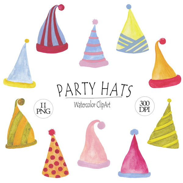 Party hats clipart