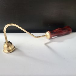candle snuffer, durable candle stopper candle extinguisher, wick snuffer accessory with wood handle