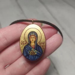 saint anastasia | icon pendant | icon necklace | miniature icon | catholic icon | orthodox icon | byzantine icon