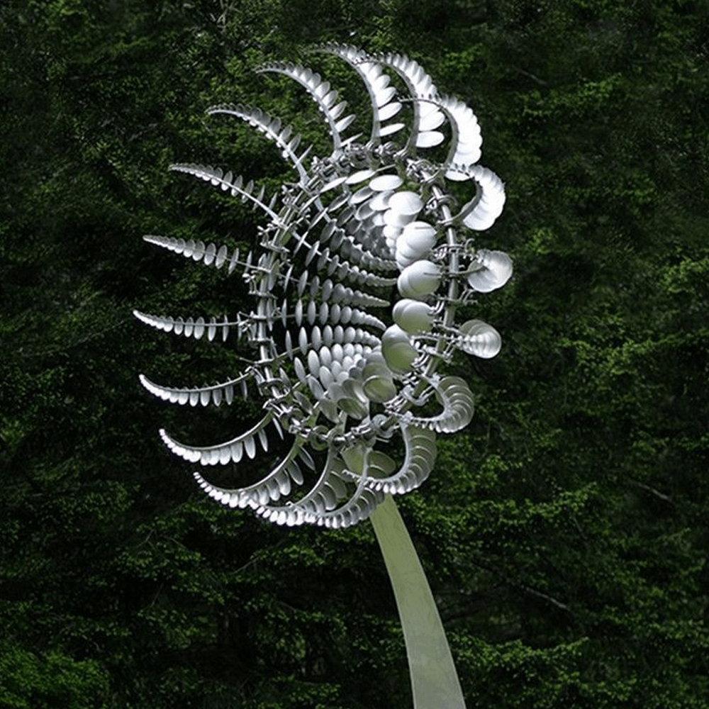 Longlasting metal garden windmill