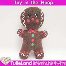 Christmas Gingerbread ITH pattern Machine embroidery design