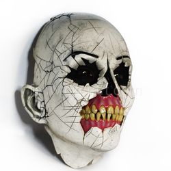 White doll mask with (black pupils) White Zombie