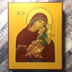 Mother of God | Virgin Mary | Hand-painted icon | Religious gift | Orthodox icon | Christian gift |