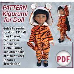 PDF kigurumi pattern for Paola Reina and other similar dolls
