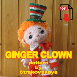 TUTORIAL Kind Ginger Clown crochet and knitting pattern