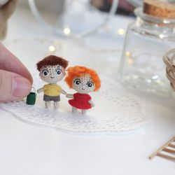 Ponyo doll anime figures kawaii cartoon characters art dolls best friends gift miniature anime dolls micro crochet