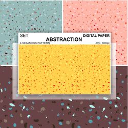 Abstraction Seamless Pattern Dots Stones Digital Paper Peas Carpet Wallpaper Fabric Scrapbooking Art Background