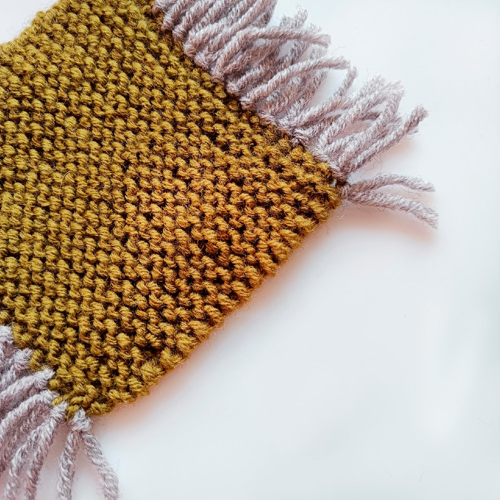 Harry Potter House Colors hand knit Coasters - Set of 4 item Knit coasters Griffindor knit coasters Graduations gift