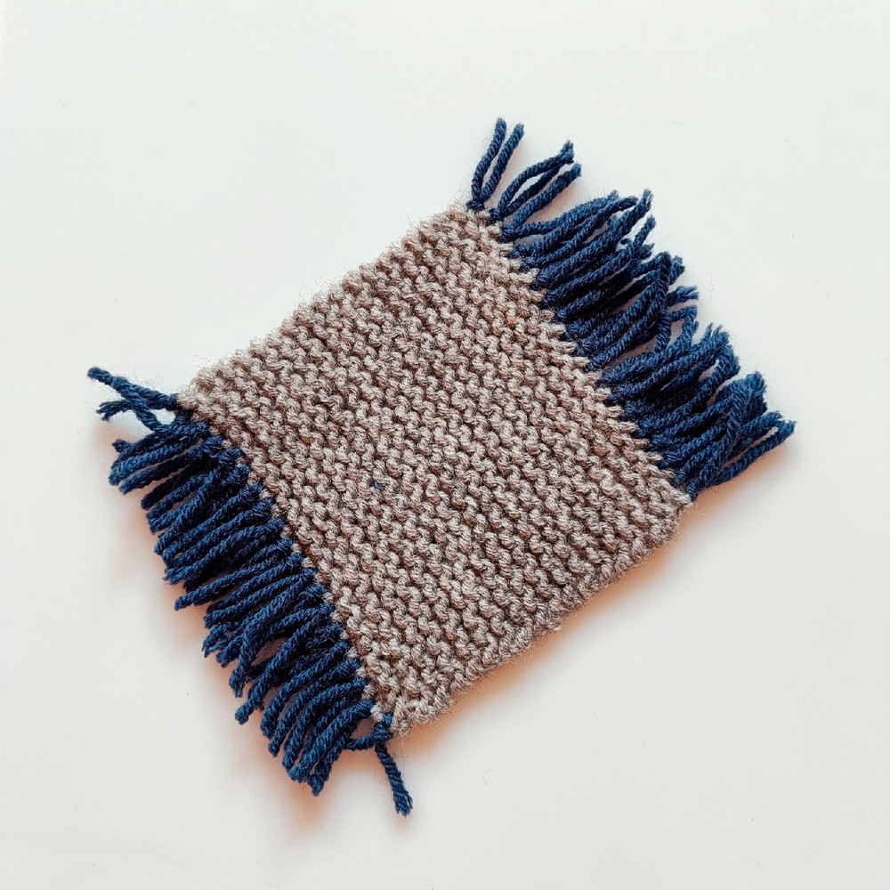 Harry Potter House Colors hand knit Coasters - Set of 4 item Knit coasters Griffindor knit coasters Graduations gift
